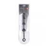 Curved Silicone Anal Beads - Black